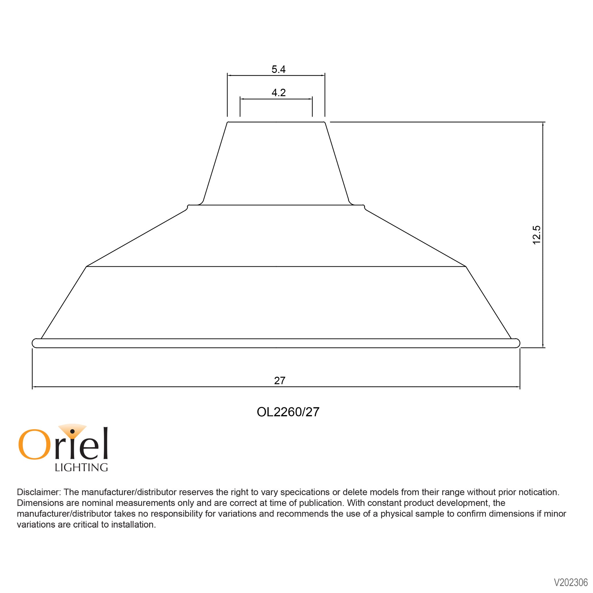 WAREHOUSER.27 - 27 cm Black Industrial Vintage Shade