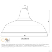 WAREHOUSER.39 - 39 cm White Industrial Vintage Shade