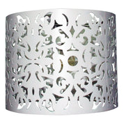 VICKY WHITE - 25cm Laser Cut Metal DIY Ceiling Light White