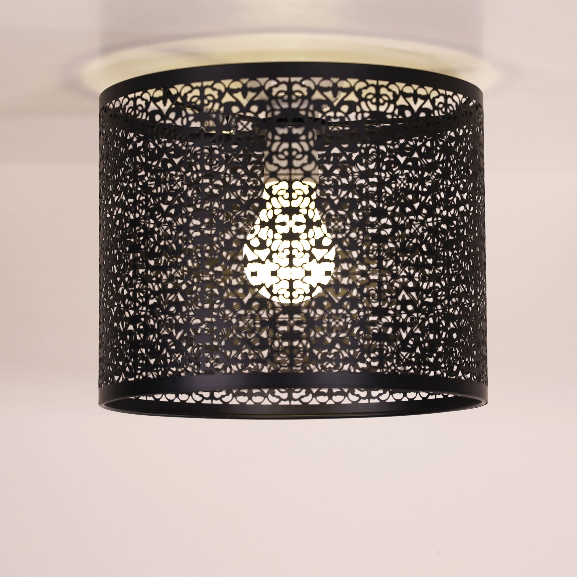 BURSA BLACK - Laser Cut Metal DIY Ceiling Light