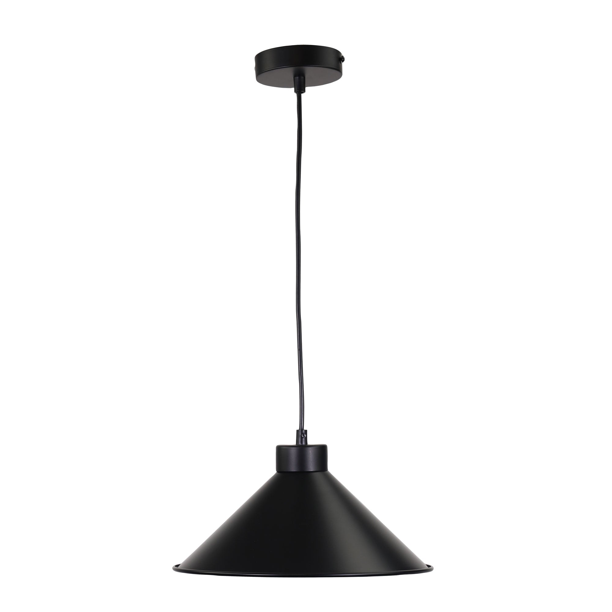 VICTORIANA 30 - 30cm Black Traditional Metal Shade