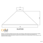 VICTORIANA 30 - 30cm White Traditional Metal Shade