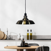 SLATER ANTIQUE BRASS - 38cm Plated Industrial Vintage Shade