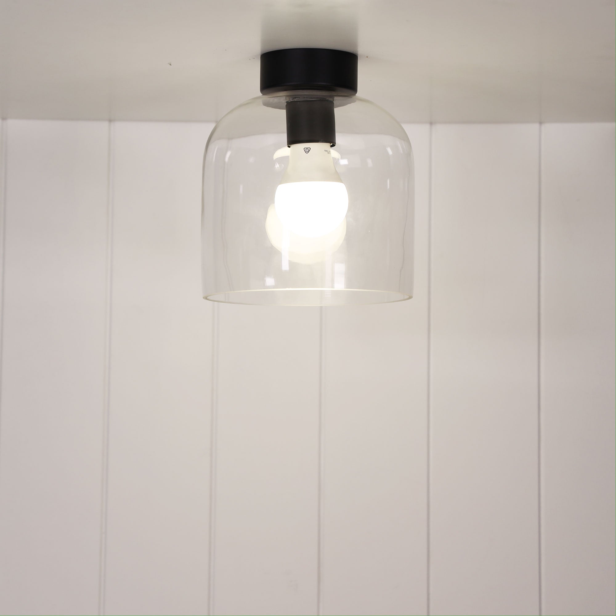 BURTON DIY BLACK - Metal and Glass DIY Shade