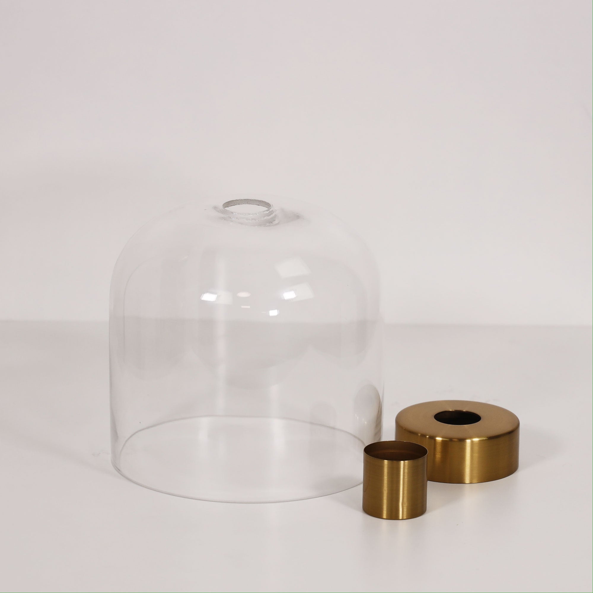 BURTON DIY BRASS - Metal and Glass DIY Shade