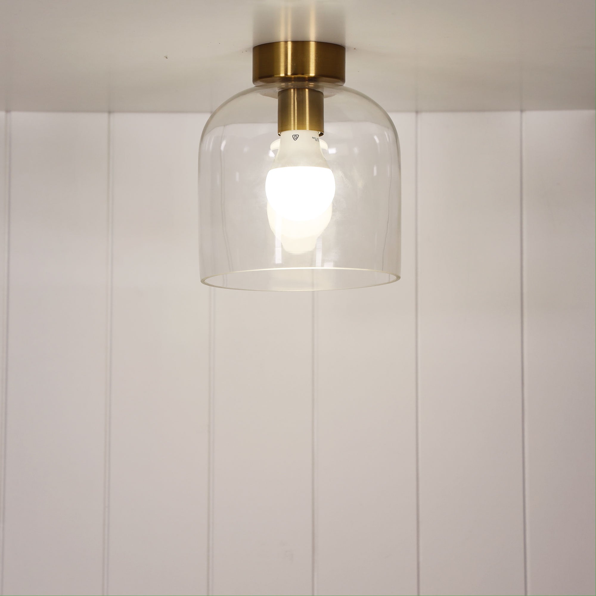 BURTON DIY BRASS - Metal and Glass DIY Shade