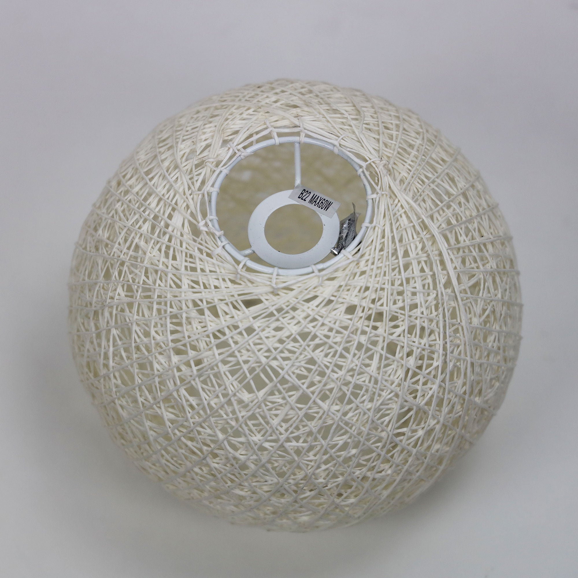 KONO 25 WHITE - 25cm Painted String DIY Shade