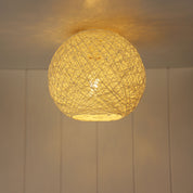KONO 25 WHITE - 25cm Painted String DIY Shade