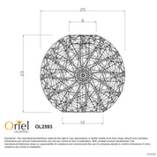 KONO 25 WHITE - 25cm Painted String DIY Shade