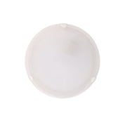 REMO 30 WHITE - Alabaster Glass Oyster with White Clips E27