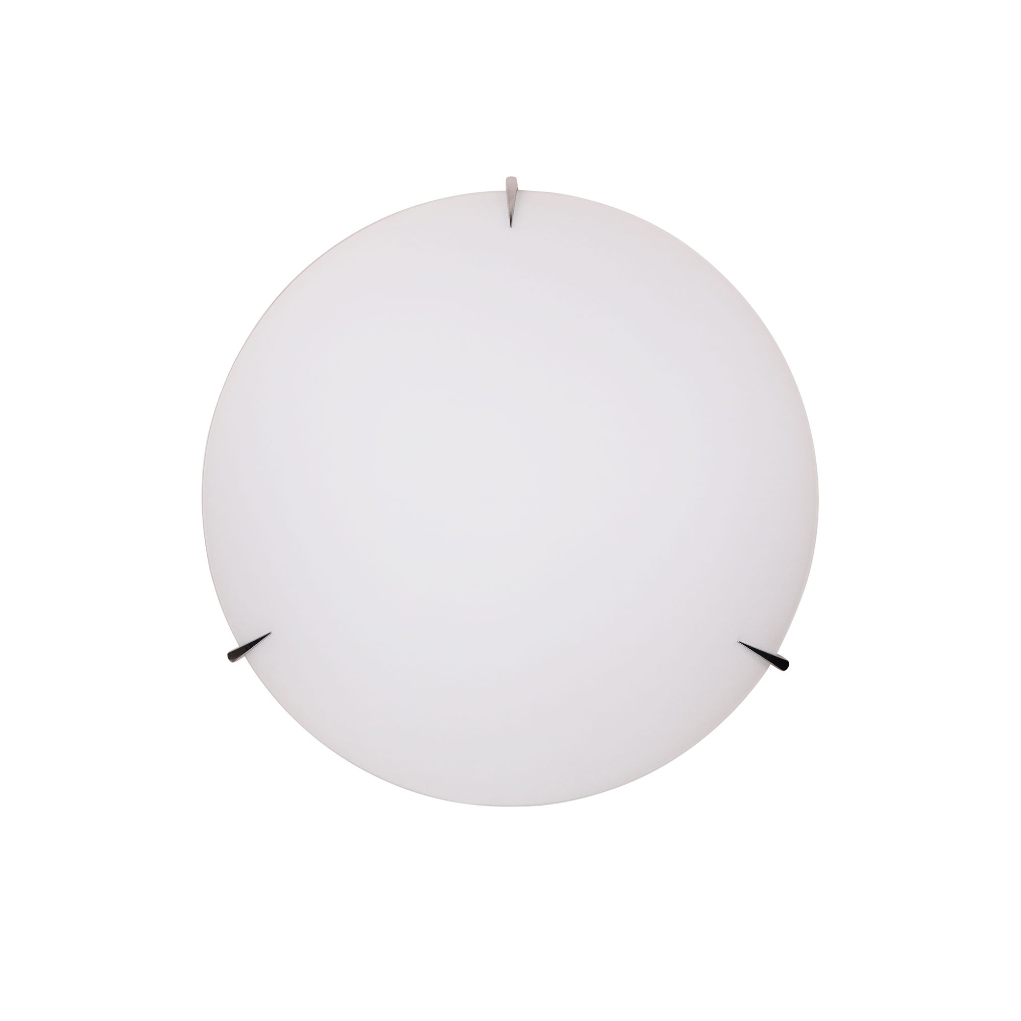 CLAW 40 - Matt Opal Glass with Chrome Clips Twin E27