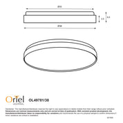 LEENA.38 WHITE - Tri-Colour LED Ceiling Light