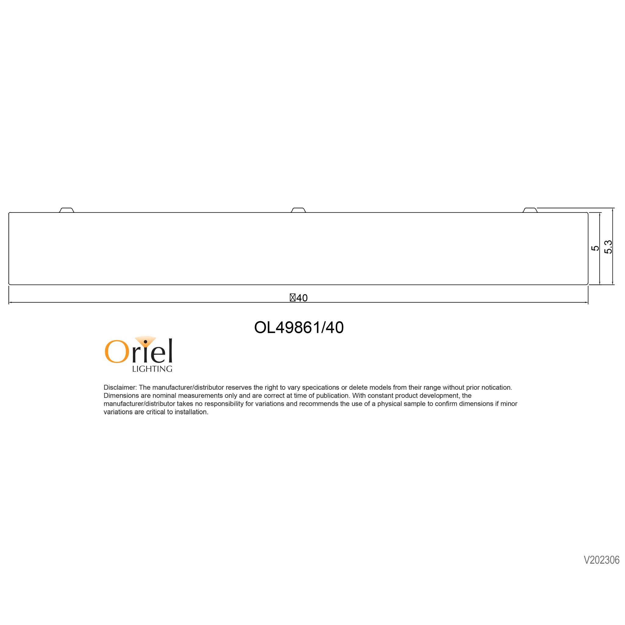ORBIS.40 WHITE - TriColour LED Ceiling Light