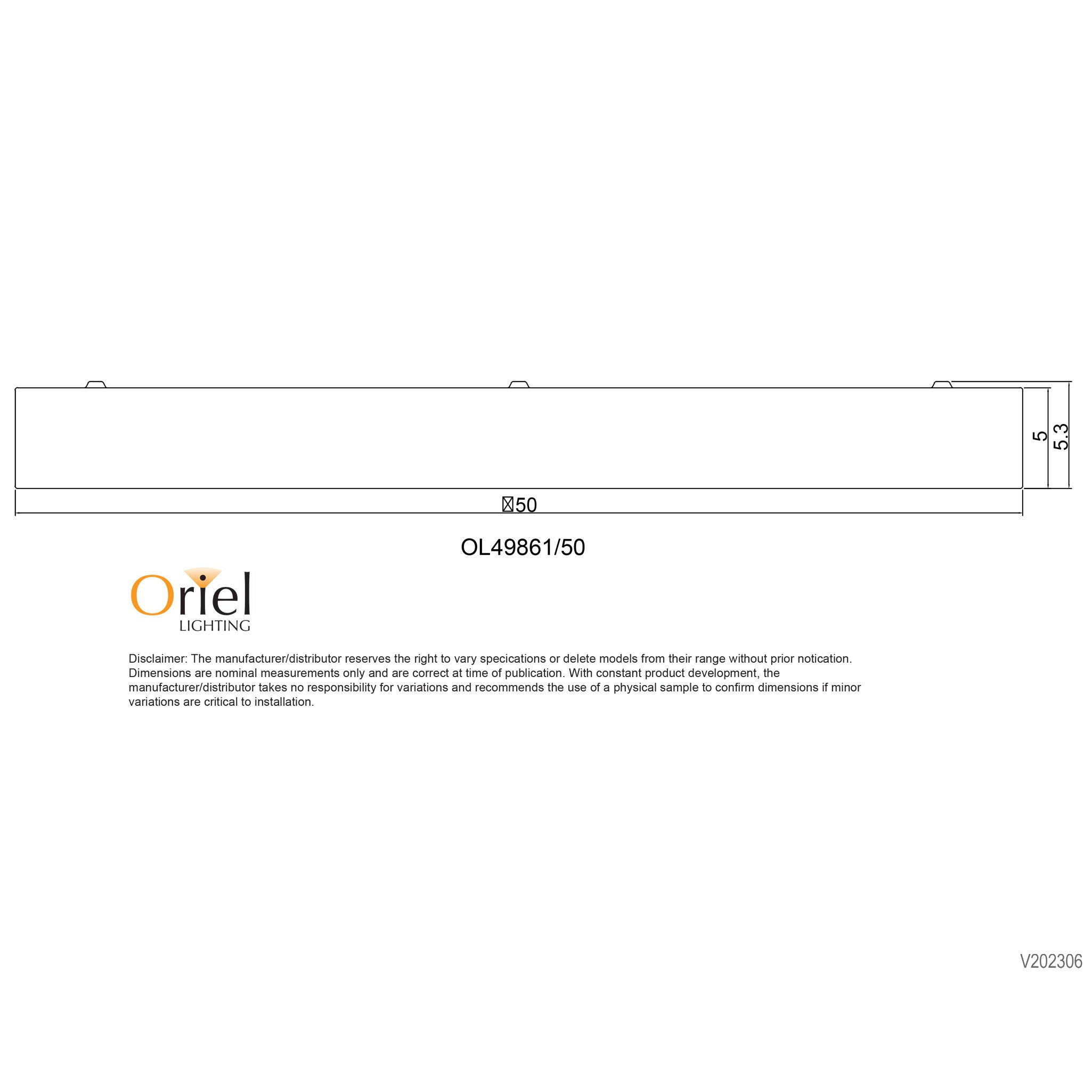 ORBIS.50 BLACK - TriColour LED Ceiling Light