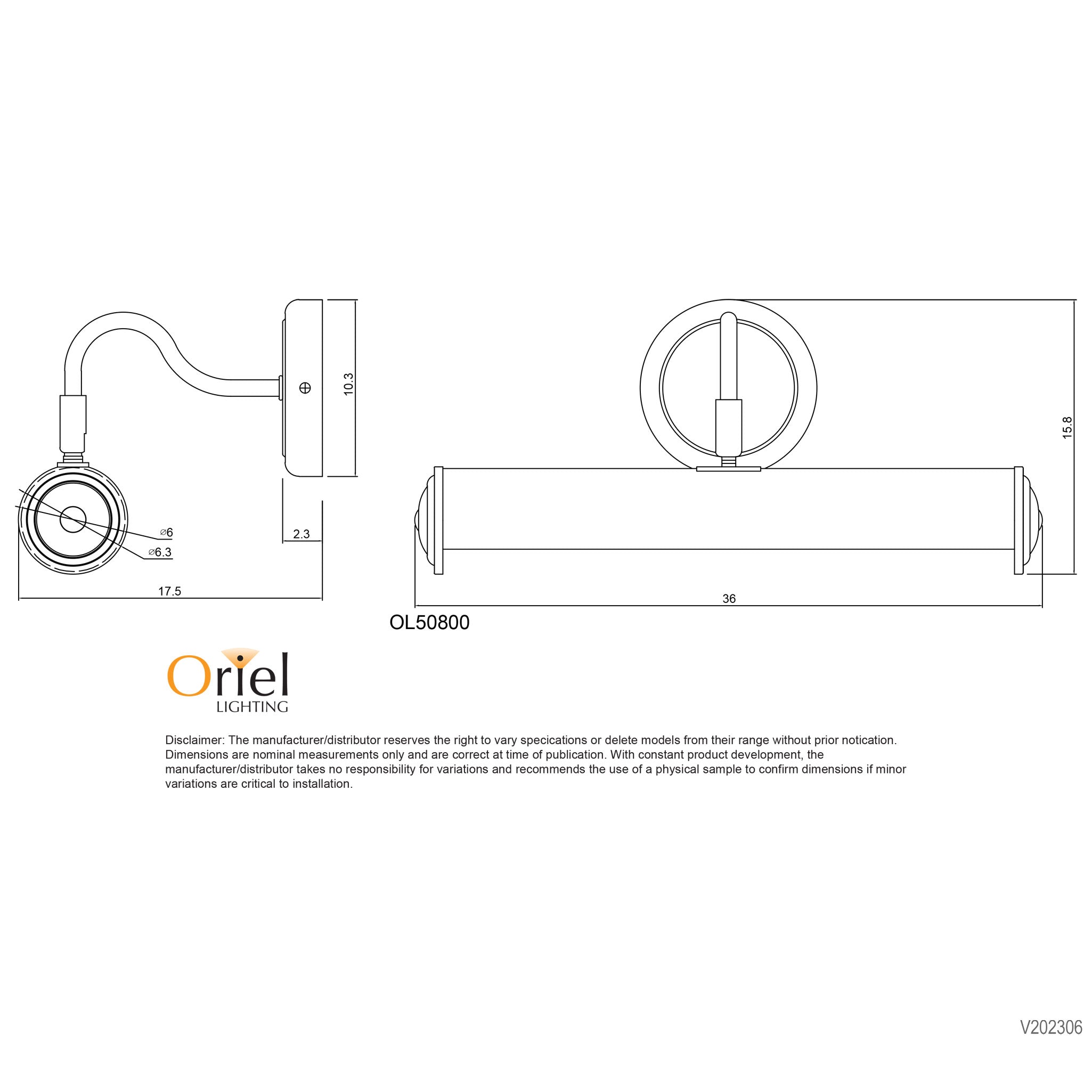 PICTURE LIGHT CHROME - Chrome Plated Wall Light
