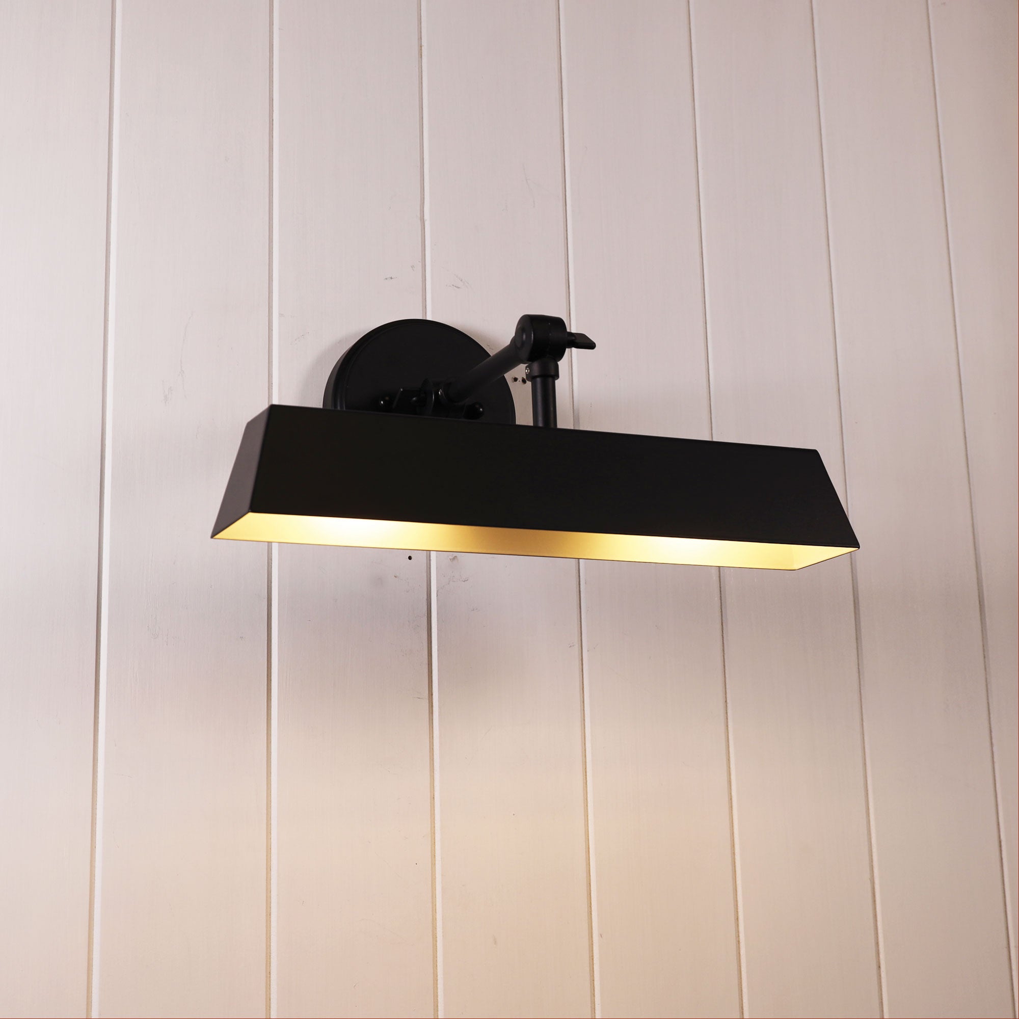 LOXBY BLACK - Adjustable Metal Wall Light