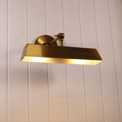 LOXBY SATIN BRASS - Adjustable Metal Wall Light
