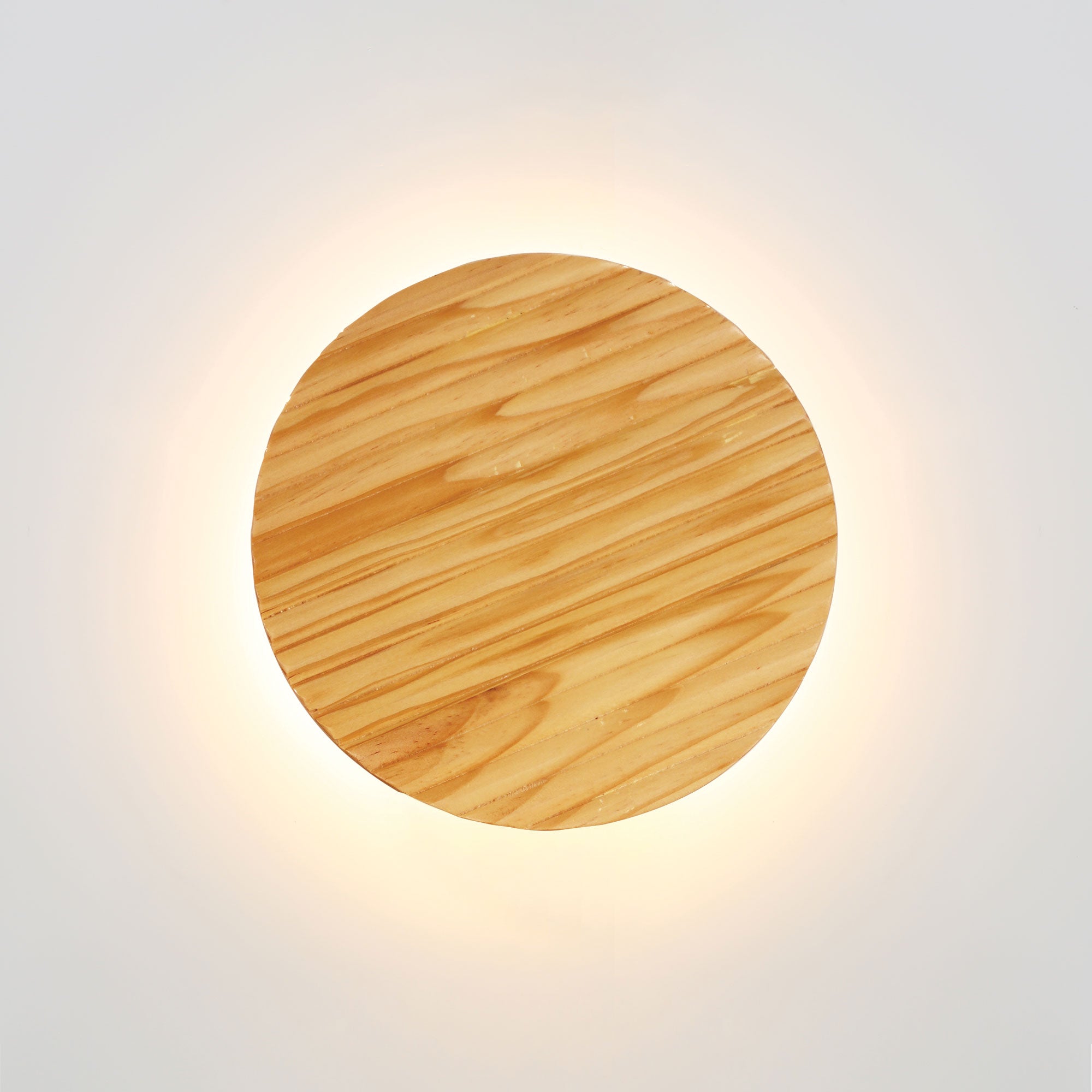 DOT.20 SCALLOPED WOOD - Tri-Colour LED Wall Light
