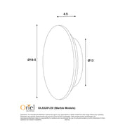 DOT.20 GREY MARBLE - Tri-Colour LED Wall Light