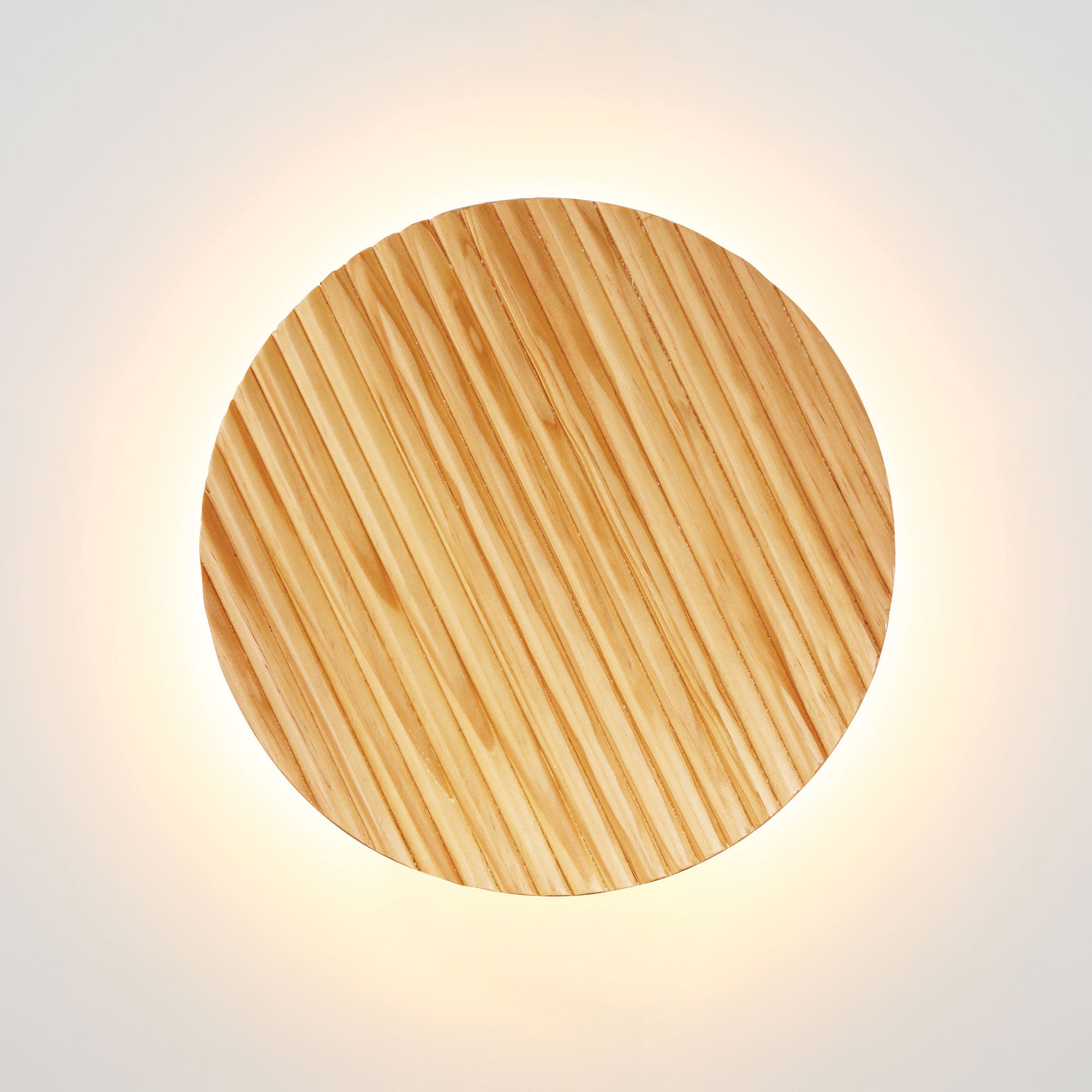 DOT.25 SCALLOPED WOOD - Tri-Colour LED Wall Light