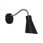 THOR SWITCHED BLACK - Switched Flexible Wall Light