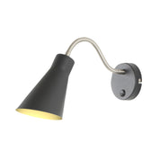 THOR SWITCHED BLACK - Switched Flexible Wall Light