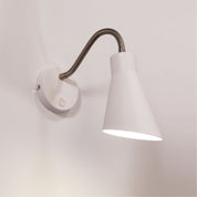 THOR SWITCHED WHITE - Switched Flexible Wall Light