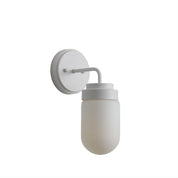 DUNBURN WHITE - IP44 Opal Glass Wall Light