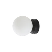 GLOBO G9 BLACK - IP44 Opal Glass Vanity Light
