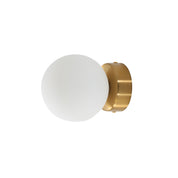 GLOBO G9 SATIN BRASS - IP44 Opal Glass Vanity Light