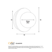 ELF G9 TRAVERTINE - Decorative Opal Glass Wall Light