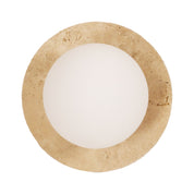 ELF G9 TRAVERTINE - Decorative Opal Glass Wall Light