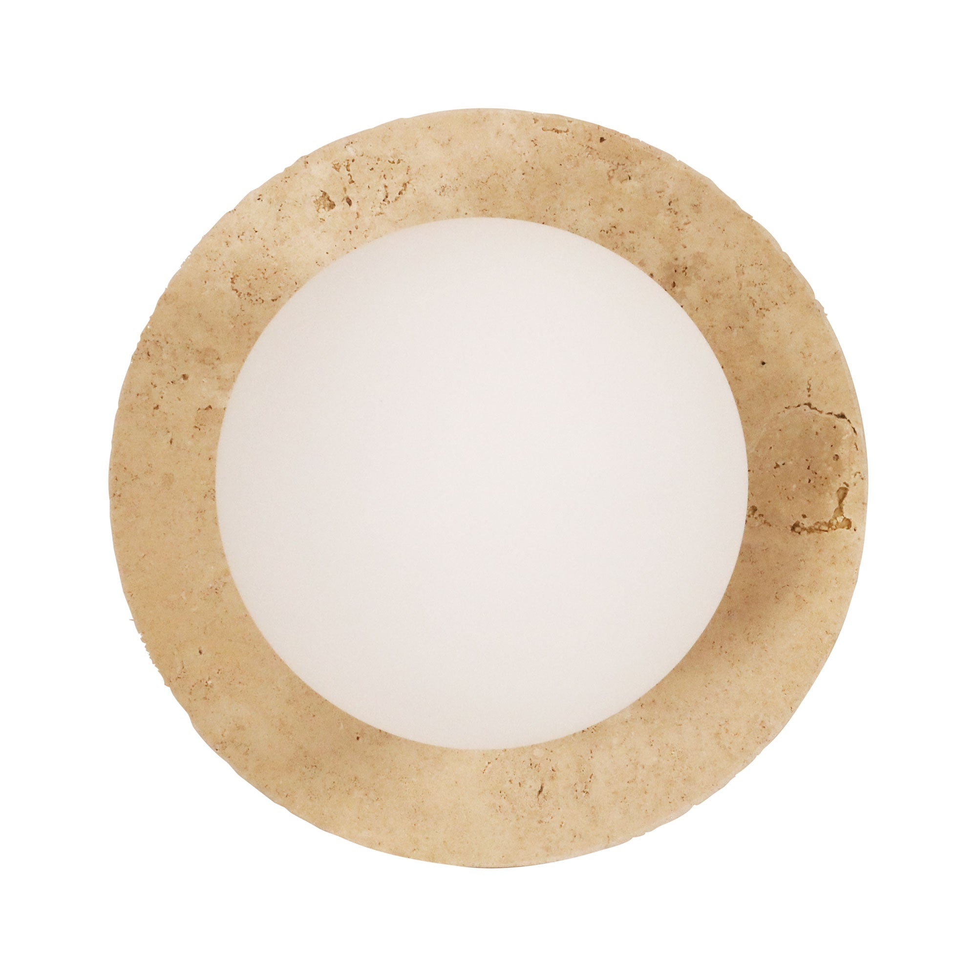 ELF G9 TRAVERTINE - Decorative Opal Glass Wall Light