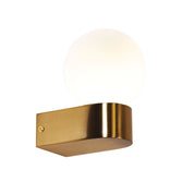 MINNE SATIN BRASS - IP44 G9 Wall Light