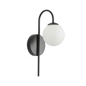 NOXE BLACK - G9 Opal Sphere Wall Light