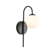 NOXE BLACK - G9 Opal Sphere Wall Light