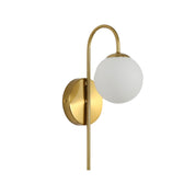 NOXE SATIN BRASS - G9 Opal Sphere Wall Light