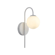 NOXE WHITE - G9 Opal Sphere Wall Light