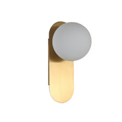 PING G9 SATIN BRASS - IP44 Opal Glass Wall Light