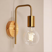 LANE WALL BRASS - Real Timber Wall Light