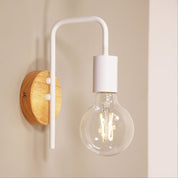 LANE WALL WHITE - Real Timber Wall Light