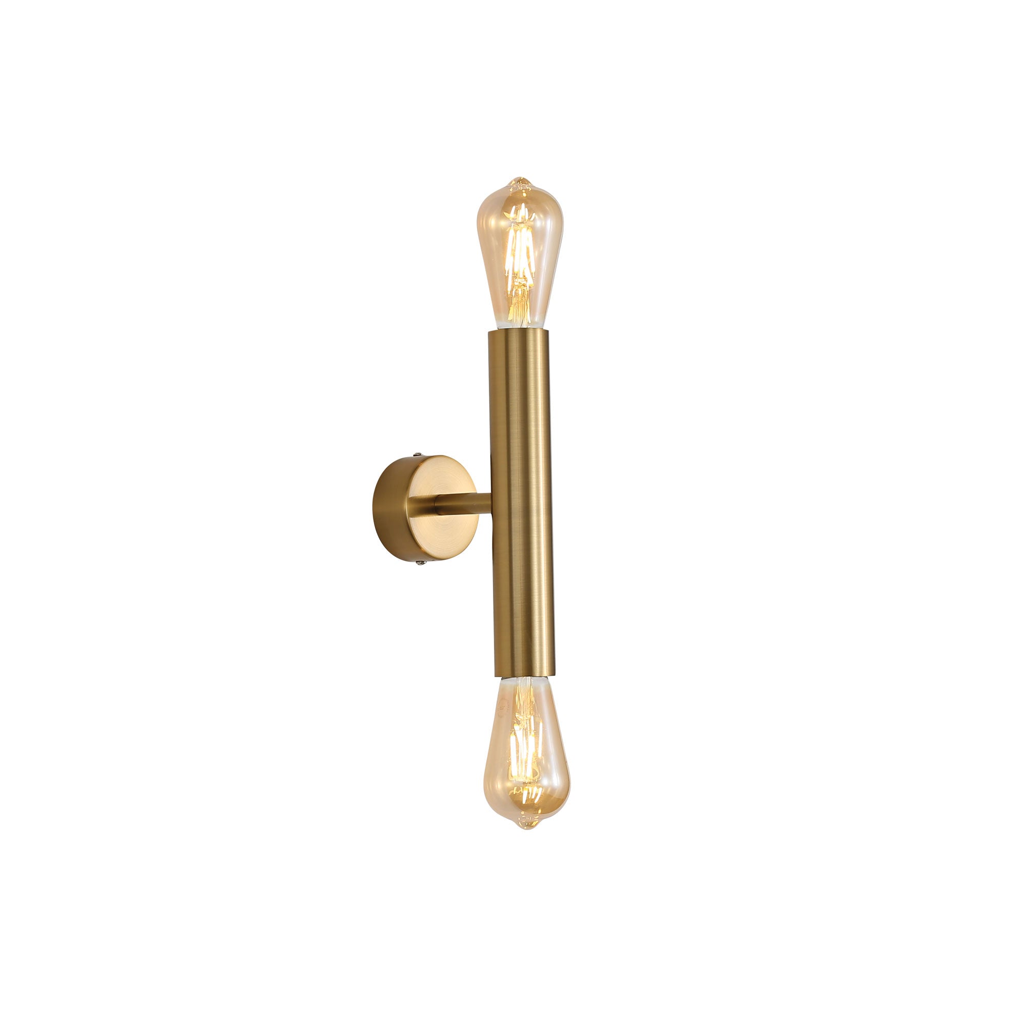 TOLI SATIN BRASS - Twin Wall Light