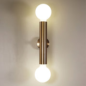 TOLI SATIN BRASS - Twin Wall Light