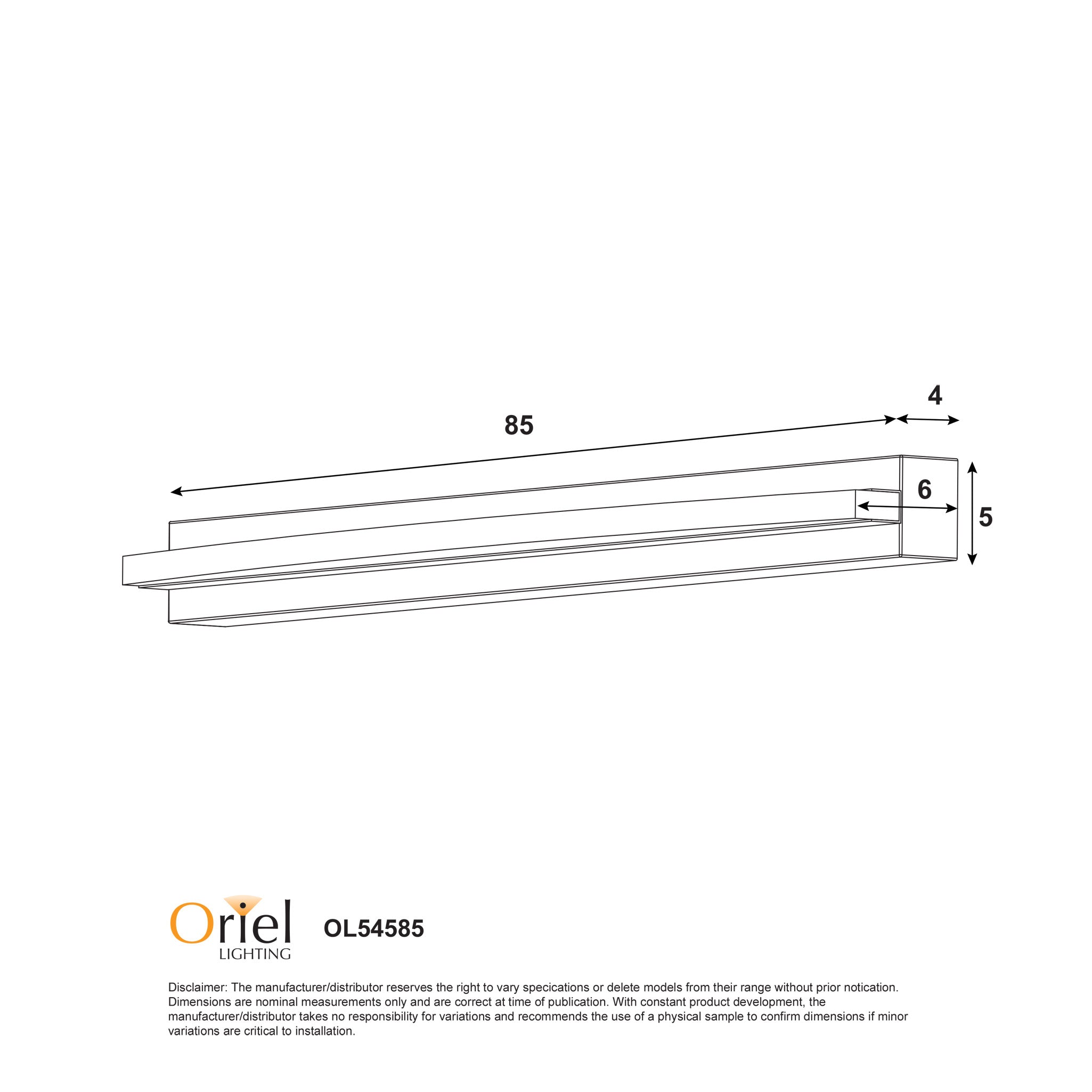GEBO.85 CHROME - TriColour LED Vanity Light