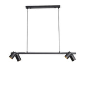BRIDGE 4 BLACK - Black Linear Spotlight Pendant