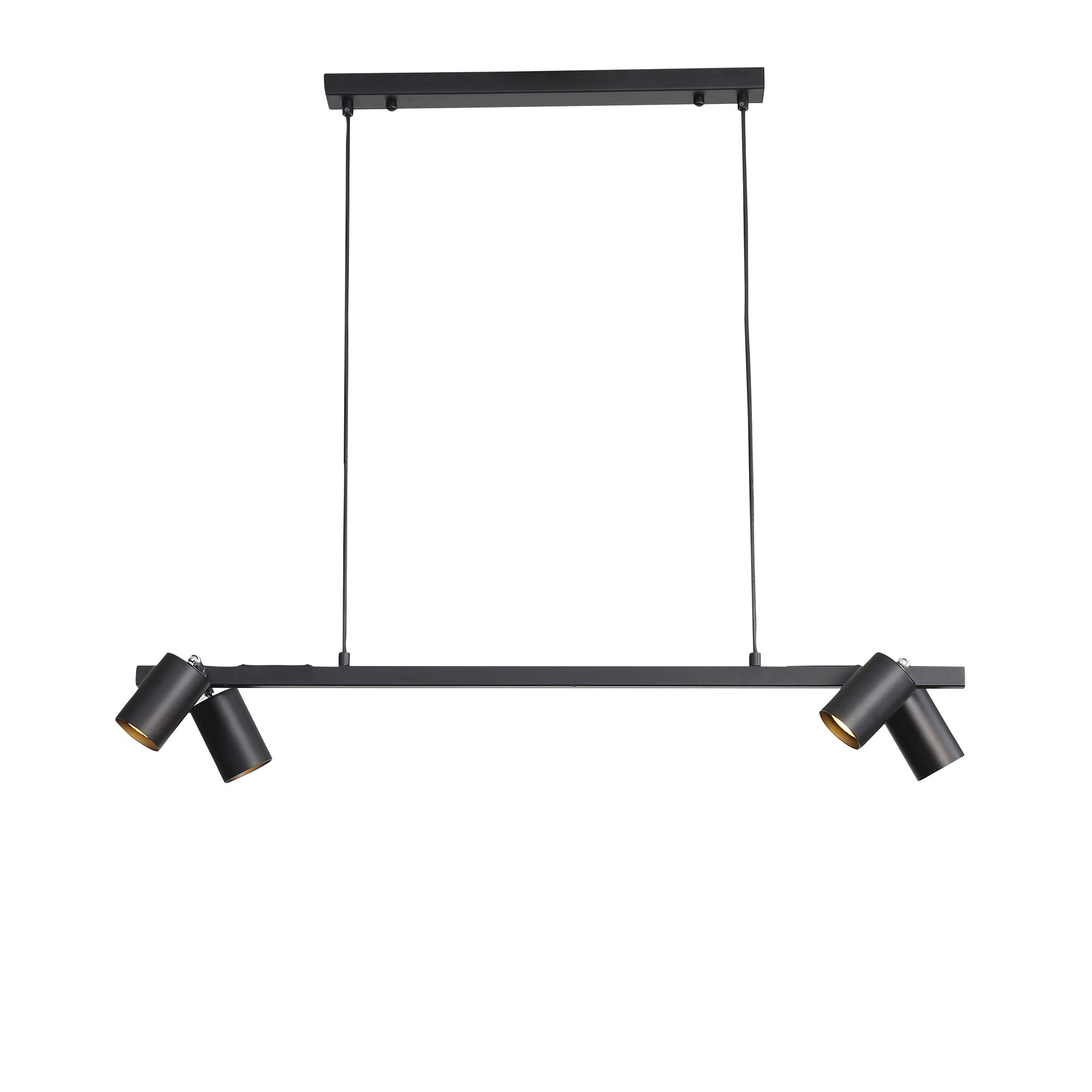 BRIDGE 4 BLACK - Black Linear Spotlight Pendant