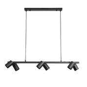 BRIDGE 6 BLACK - Black Linear Spotlight Pendant