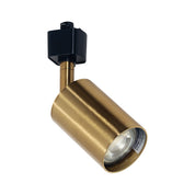 BRIDGE TRACK BLACK AND BRASS - Black and Satin Brass GU10 Track Spot