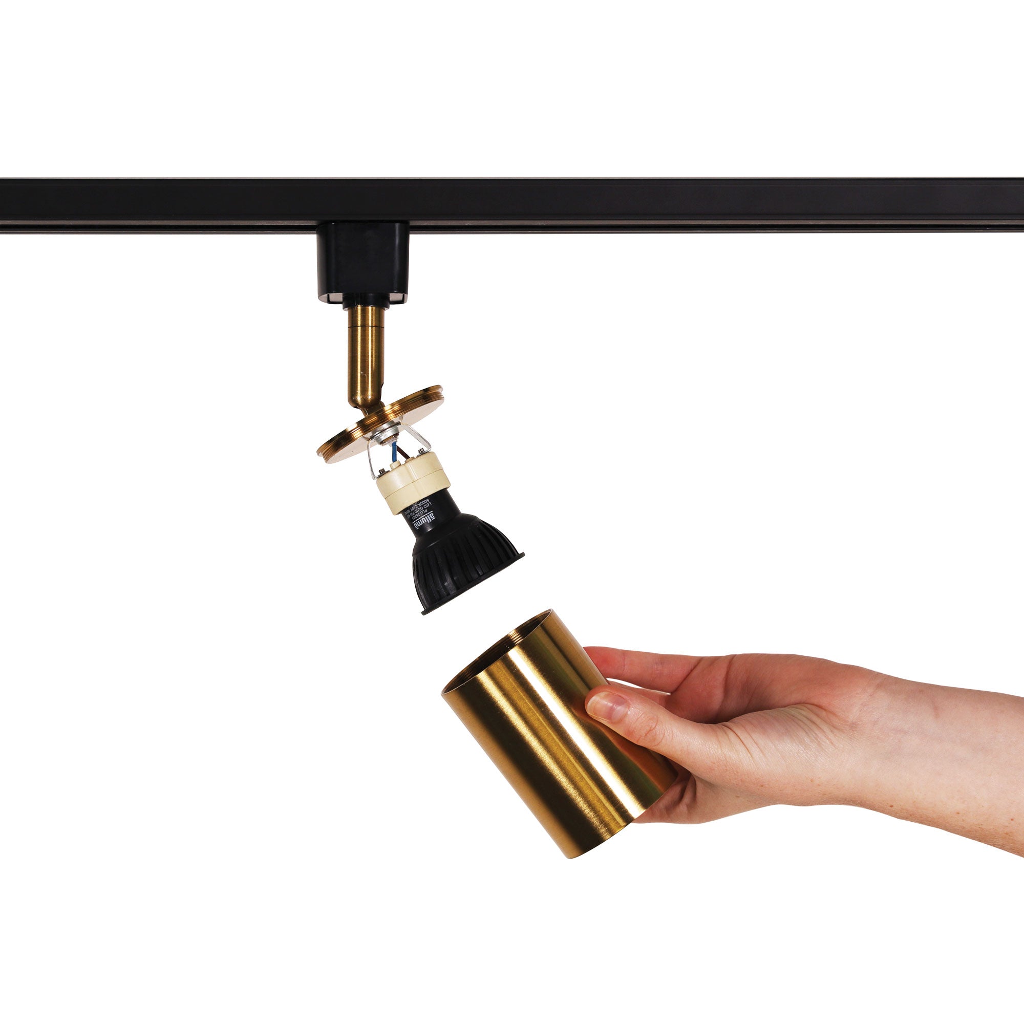 BRIDGE.2 TRACK BLACK + BRASS - 2lt Track Kit Black + Satin Brass