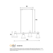 NORBERT 4 - Linear Spotlight Pendant